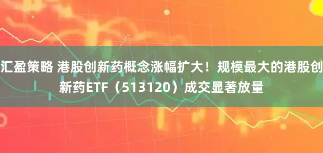 汇盈策略 港股创新药概念涨幅扩大！规模最大的港股创新药ETF（513120）成交显著放量