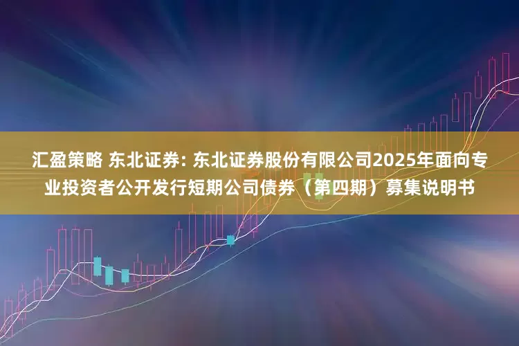 汇盈策略 东北证券: 东北证券股份有限公司2025年面向专业投资者公开发行短期公司债券（第四期）募集说明书