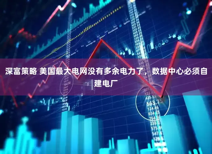 深富策略 美国最大电网没有多余电力了，数据中心必须自建电厂
